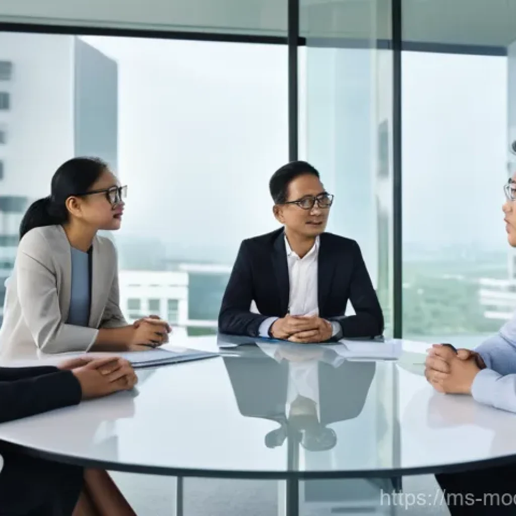 AI 결정의 윤리적 기준 수립하기 - **Prompt:** A diverse group of Malaysian professionals, including men and women of various ethnic ba...