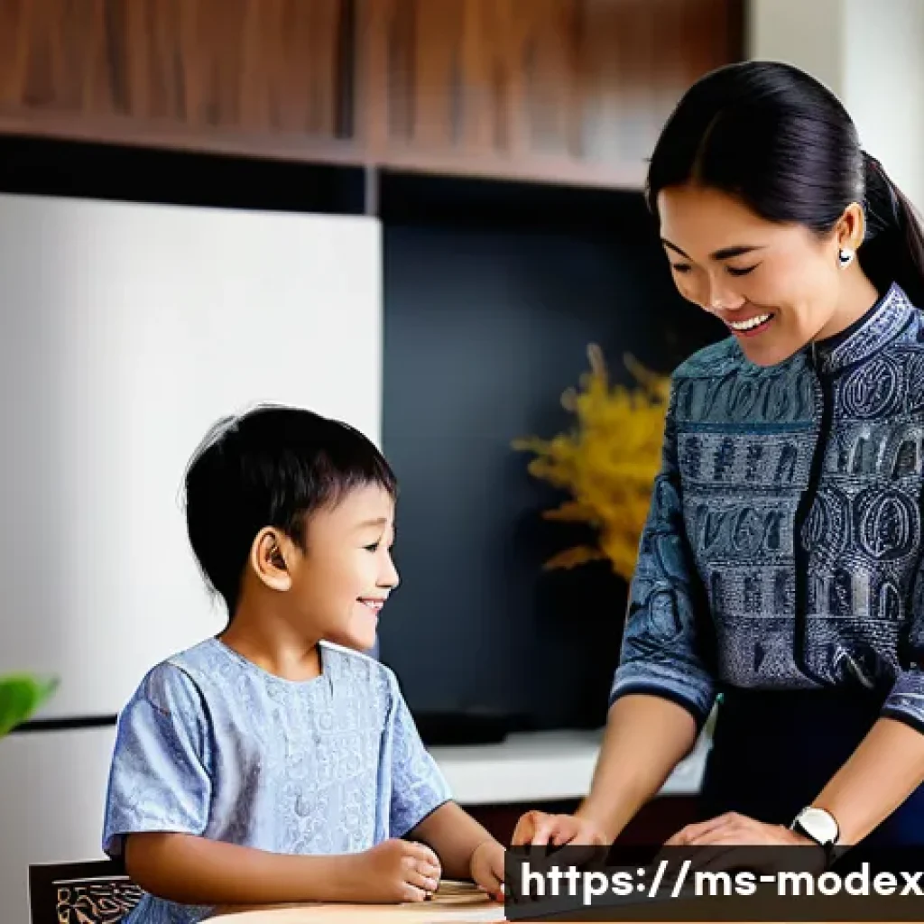 AI의 역할과 인간의 도덕적 기준 - **Prompt 1: A Malaysian Family Embracing Smart Living with AI**
A vibrant, warmly lit interior o...
