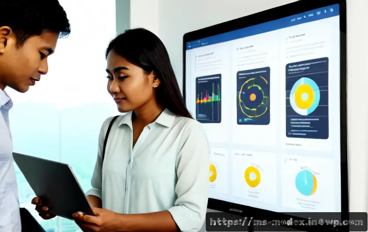 Home 17 AI의 윤리적 결정 과정 - Photorealistic ethical AI decision-making scene in a modern Malaysian community office, diverse Mala...